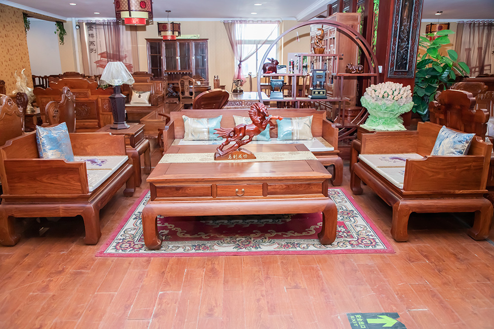 中式红木沙发（单人沙发、三人沙发、茶几）