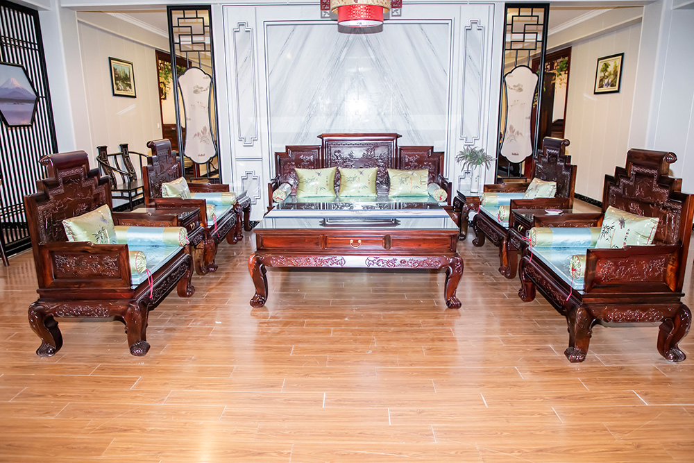 中式红木沙发（1人沙发、2人沙发、3人沙发、茶几）