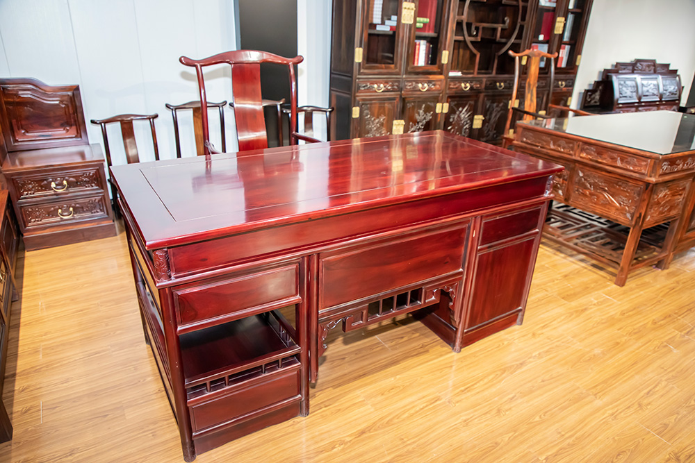 中式红木书桌（书桌+椅子）